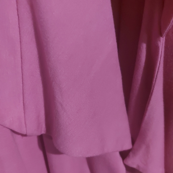 Aryn K. NEW Pink Jersey Gold Studded Sleeveless Casual Vest, L - Picture 4 of 5